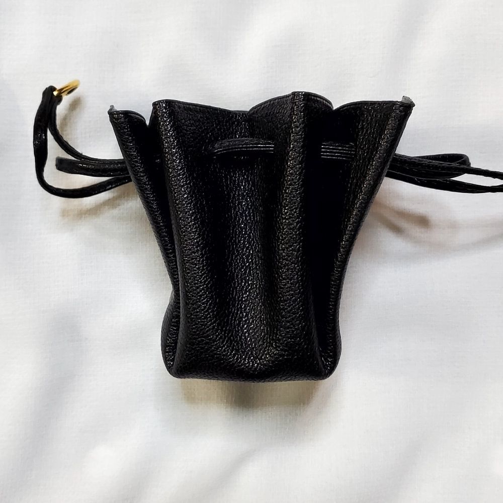 Rare Hermes Vintage Chevre de Coromandel Vespa Pouch Noir Black